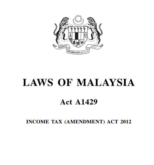 Tax (Amendment Act Year 2012) (A1429) PNMB2U