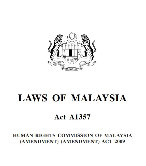 Pindaan Akta Suruhanjaya Hak Asasi Manusia 2009 (A1357)