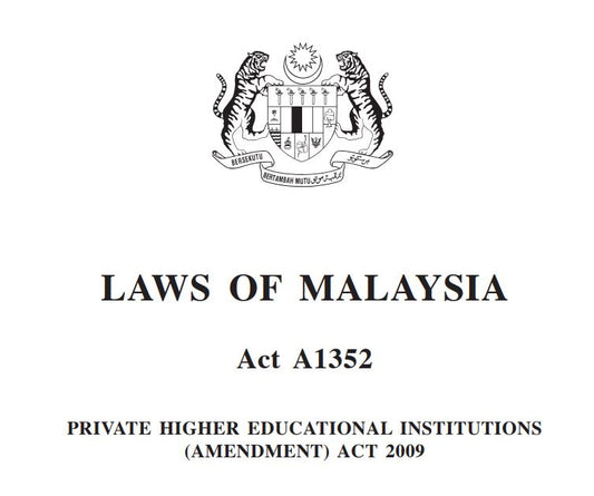 Akta Institusi Pendidikan Tinggi Pindaan 2009 (A1352)