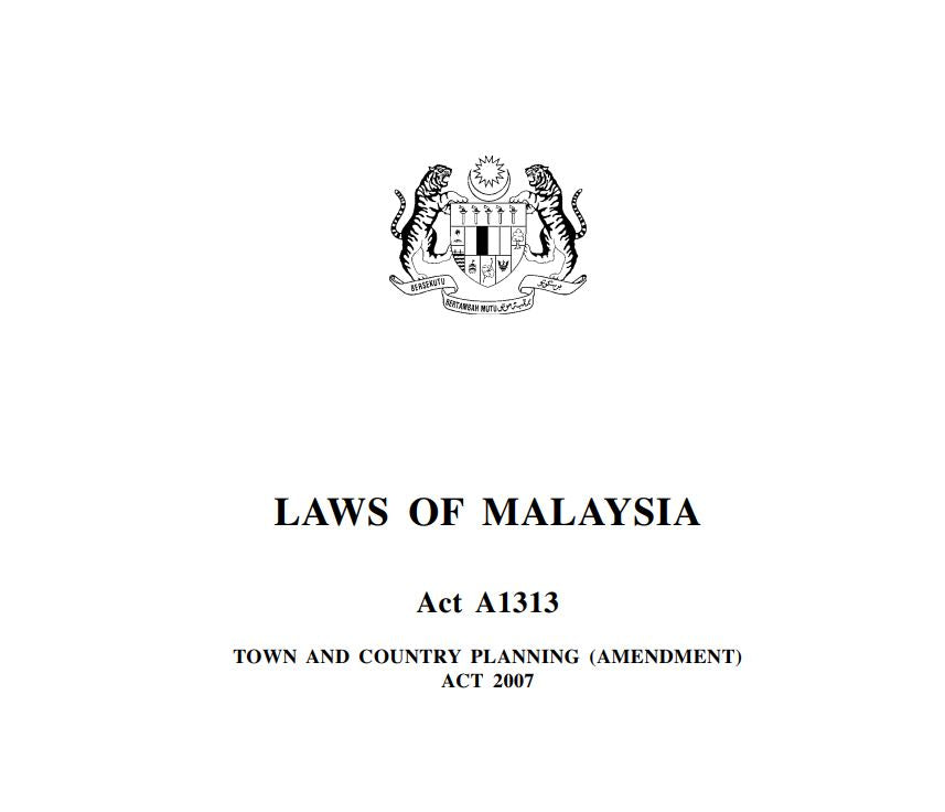 Pindaan Akta Perancang Bandar Dan Desa 2007 (A1313)