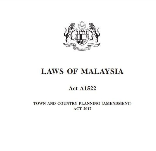 Pindaan Akta Perancangan Bandar Dan Desa 2017 (A1522)